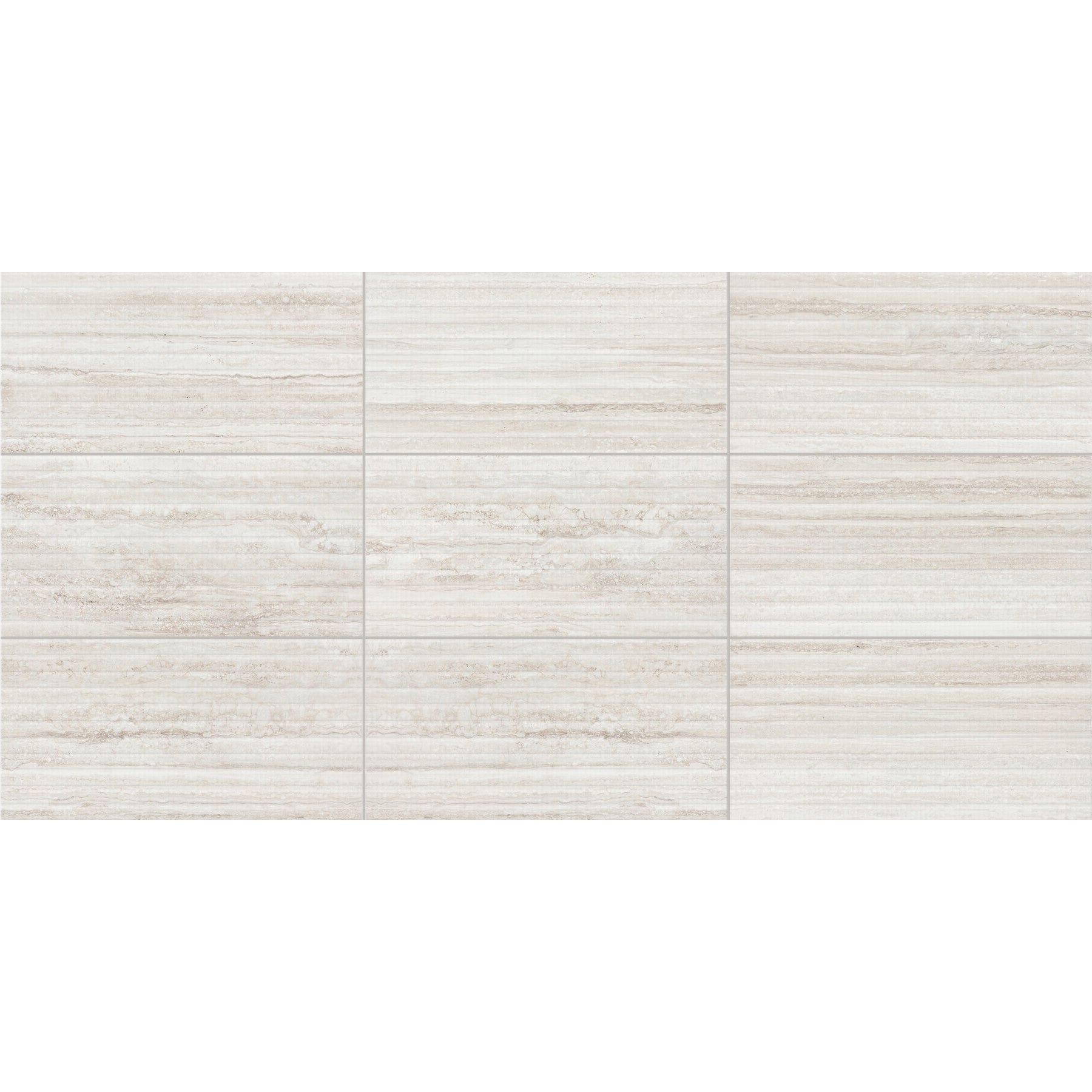 American Olean - Reservorio - 12" x 24" - Ceramic Fluted Tile - Lotus - Matte