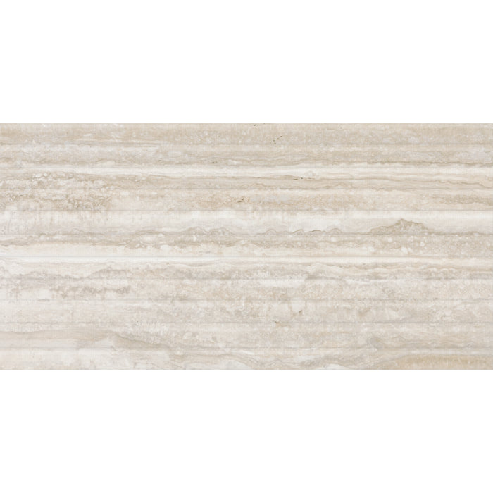 American Olean - Reservorio - 12" x 24" - Ceramic Fluted Tile - Pebblestone - Matte