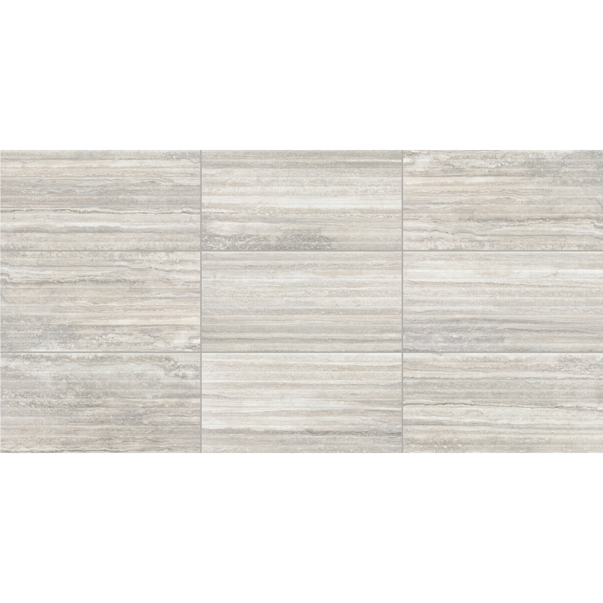 American Olean - Reservorio - 12&quot; x 24&quot; - Ceramic Fluted Tile - Mineral - Matte