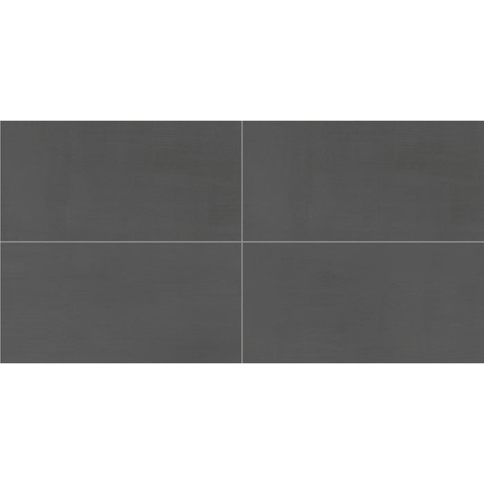 American Olean - Subtle Strands 12 in. x 24 in. Colorbody Porcelain Tile - Charcoal