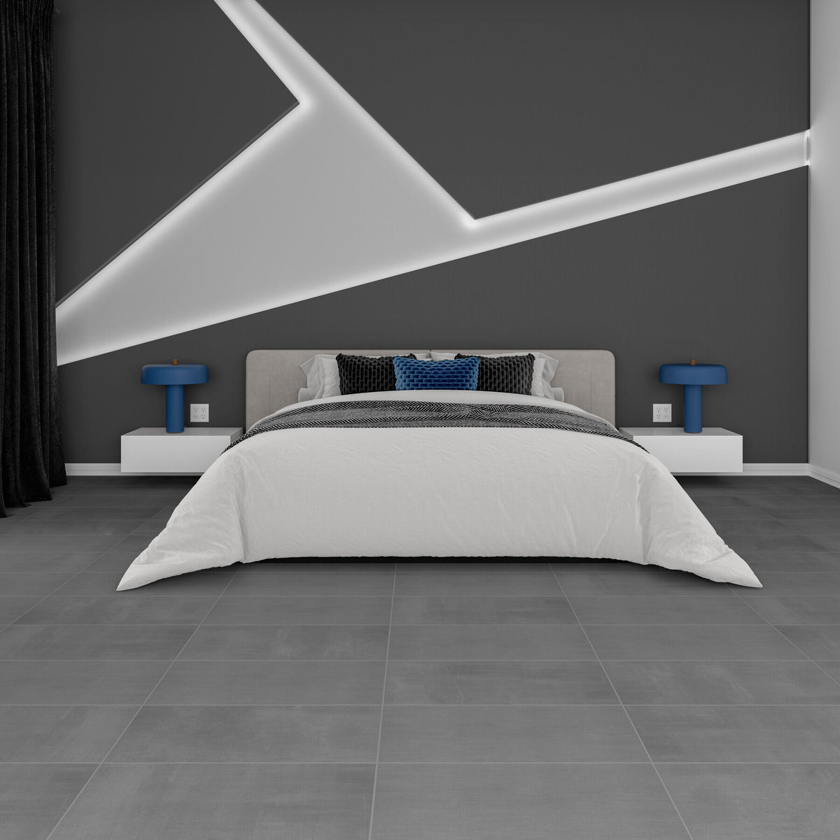 American Olean - Subtle Strands 12 in. x 24 in. Colorbody Porcelain Tile - Stone Installed