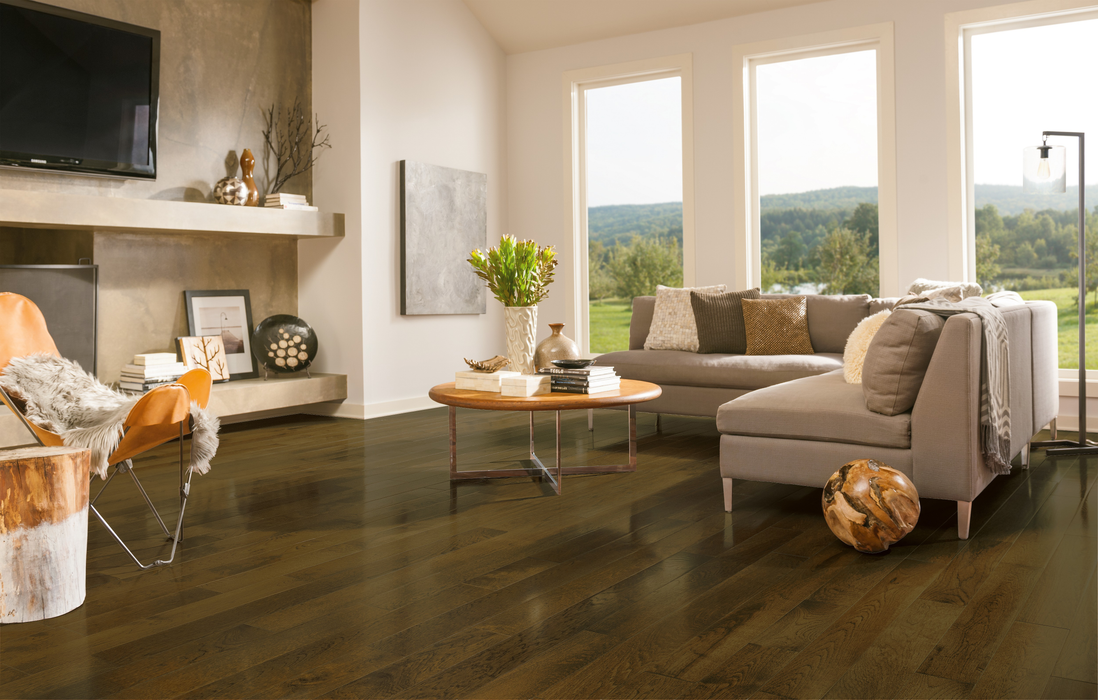Hartco - Prime Harvest Hickory Solid Hardwood - Lake Forest 5" Installd