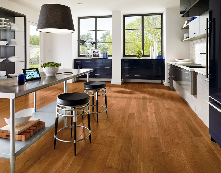 Hartco - Prime Harvest Solid Hardwood - Gunstock 5" - Low Gloss Room