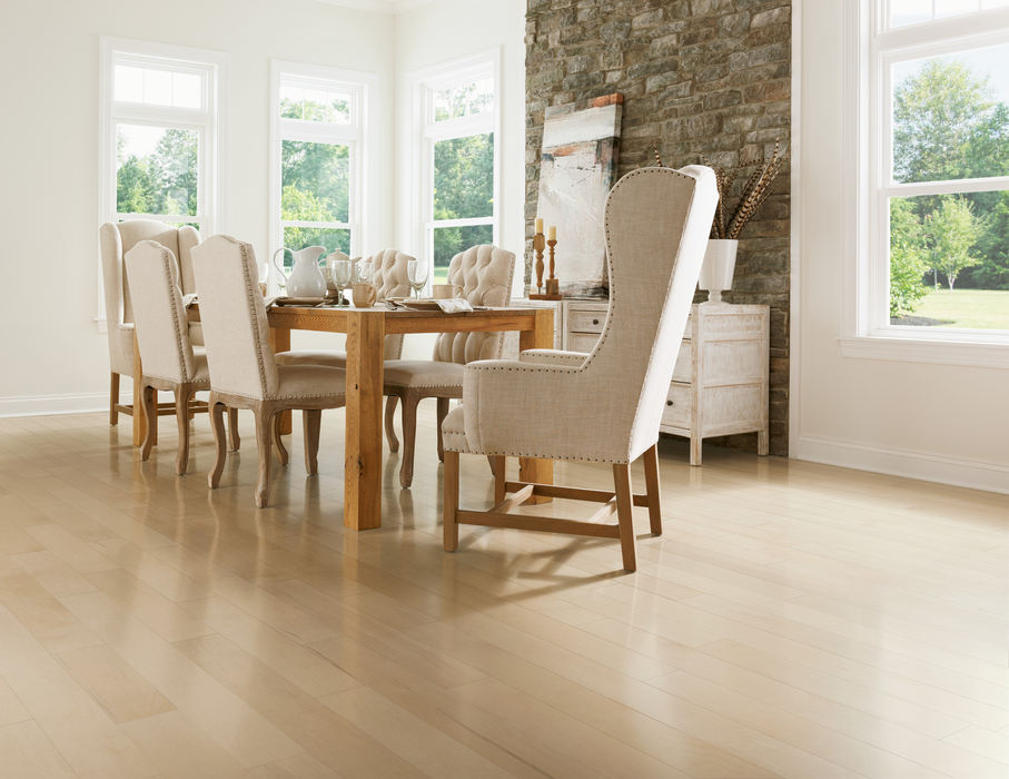 Hartco - Prime Harvest Maple Solid Hardwood - Mystic Taupe 3.25" Room Scene