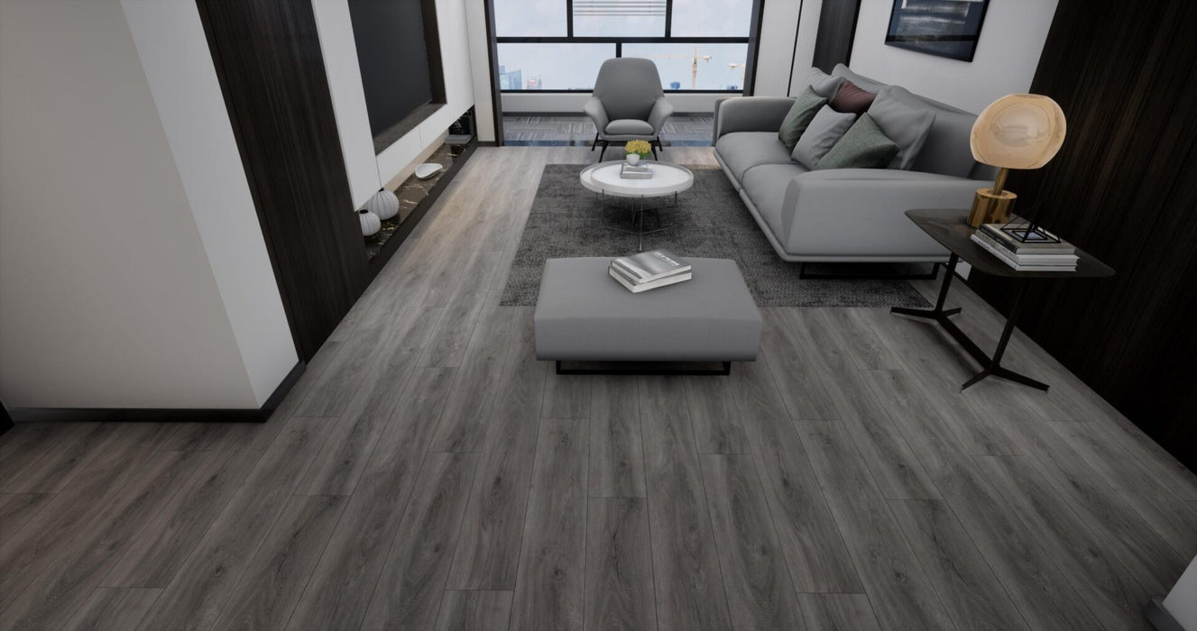 Diamond Surfaces - Aquashield Plus Collection 9 in. x 60 in. Luxury Vinyl - Reclaimed Oak floor installation