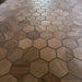Arizona Tile - Aequa Series - 3" x 3" Porcelain Hex Mosaic - Castor floor installation