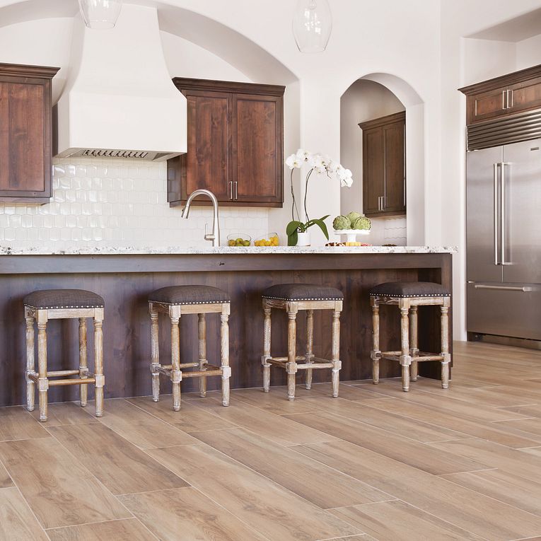 Arizona Tile - Aequa Series - 12&quot; x 48&quot; Porcelain Tile - Silva floor installation