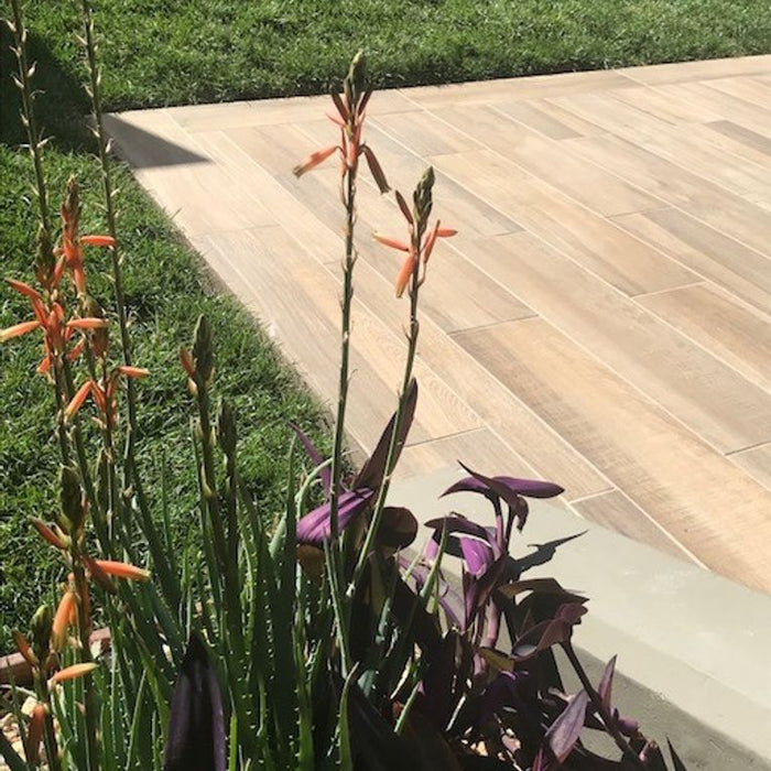 Arizona Tile - Aequa Series - 8" x 32" R11 Anti Slip Porcelain Tile - Tur floor installation