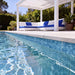 Tesoro - Alps II Series - 6 in. x 24 in. Glossy Porcelain Tile - Turquoise Installed