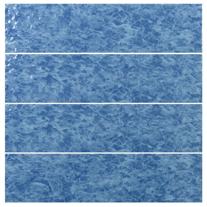 Tesoro - Alps II Series - 6 in. x 24 in. Glossy Porcelain Tile - Turquoise