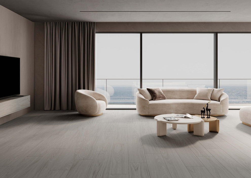 Tesoro - Dover Collection - 10 in. x 60 in. Porcelain Tile - White