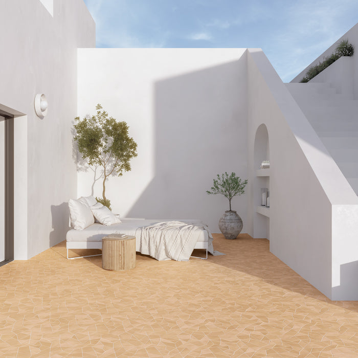 WOW - Trencadis - 10 in. x 10 in. Gaudi Field Tile - Sand Installed
