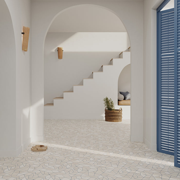 WOW - Trencadis - 10 in. x 10 in. Gaudi Field Tile - Artic Installed 2