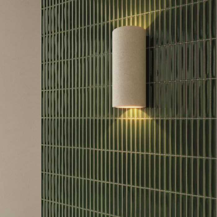 WOW - Sweet Bars 5 in. x 5 in. Glossy Porcelain Mosaic - Olive wall installation