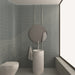 WOW - Sweet Bars 5 in. x 10 in. Glossy Ceramic Mosaic - Mineral Grey wall installation