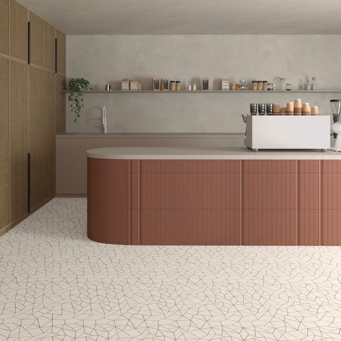 WOW - Trencadis - 10 in. x 10 in. Gaudi Field Tile - Chalk Installed