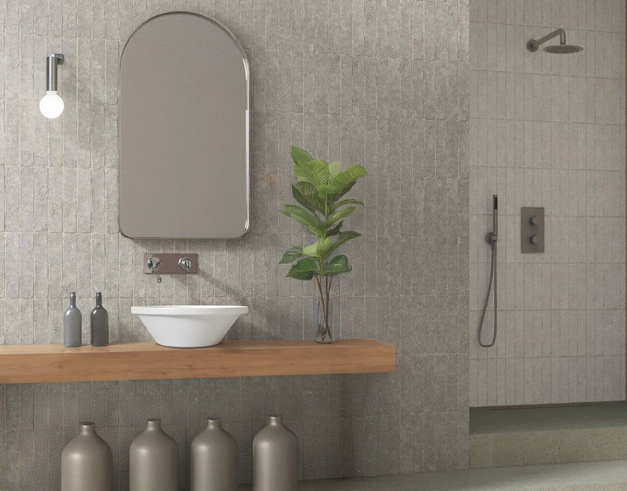MTD - Arlington Collection - 2 in. x 9.85 in. Porcelain Wall Tile - Perla INstalled