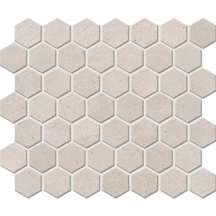 American Olean - Primstone 1.5" Glazed Porcelain Hexagon Mosaic - Buff