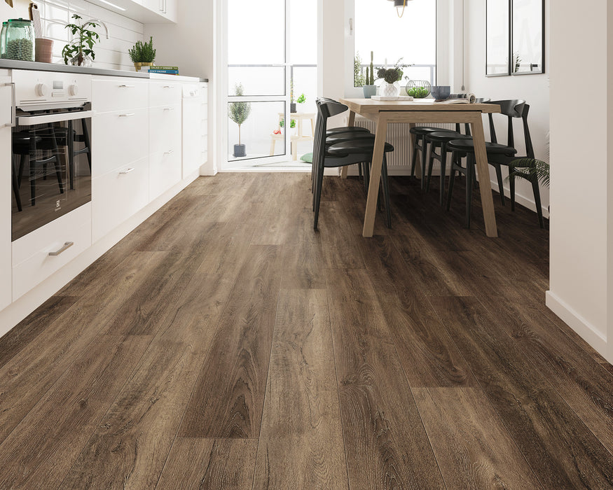LW Flooring - Riverstone 7" x 48" Rigid Core Vinyl - Amethyst Cove Room Scene