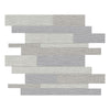 See Anatolia - Belgian Linen - Random Strip Color Body Porcelain Mosaic - Dark Blend