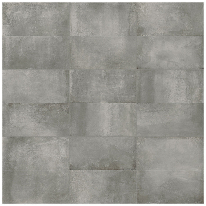 Anatolia - Ceraforge 12 in. x 24 in. Color Body Porcelain Tile - Titanium - Color Variation