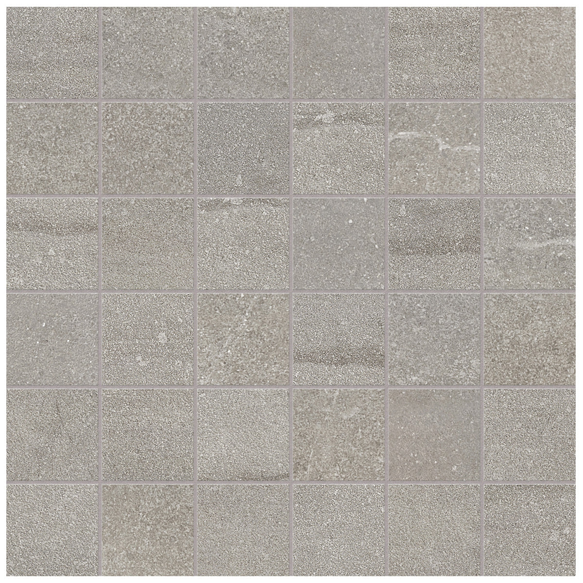 Anatolia - Crux 2 in. x 2 in. Glazed Porcelain Mosaic - Ash