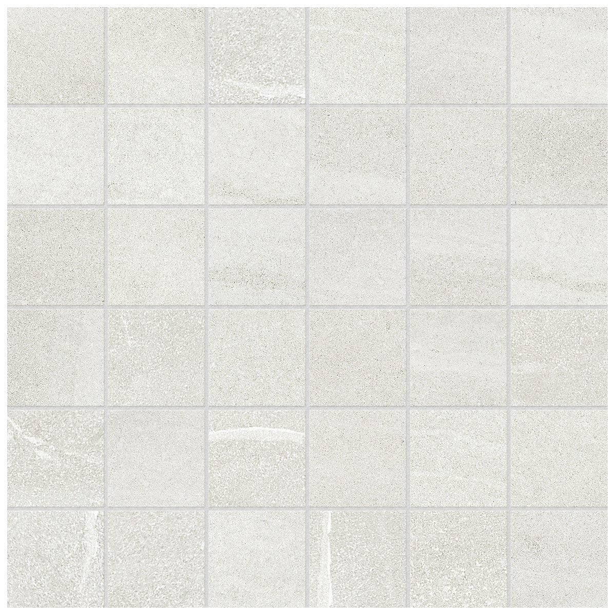 Anatolia - Crux 2 in. x 2 in. Glazed Porcelain Mosaic - Ivory