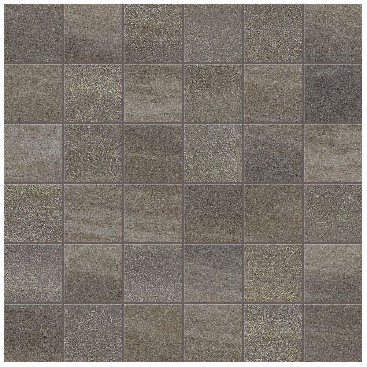 Anatolia - Crux 2 in. x 2 in. Glazed Porcelain Mosaic - Mica