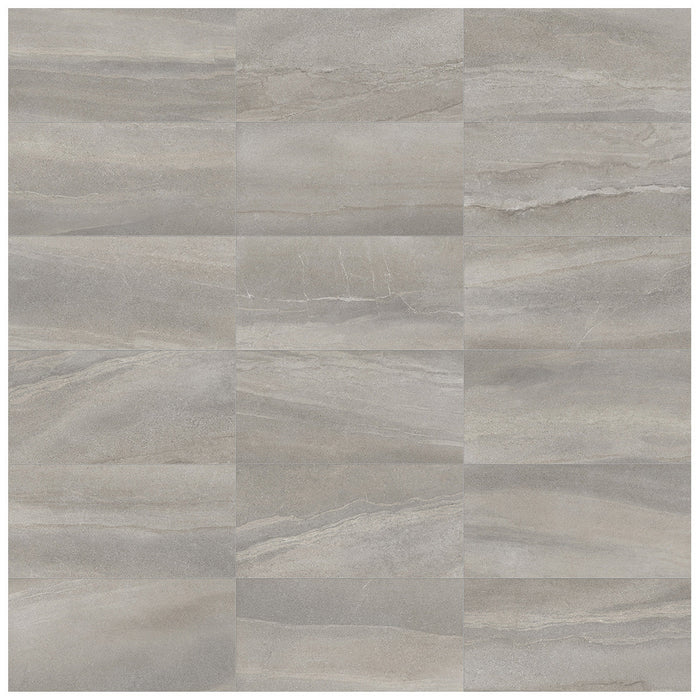 Anatolia - Crux 12 in. x 24 in. Glazed Porcelain Tile - Ash