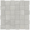 See Anatolia - Davenport 2 in. x 2 in. Glazed Porcelain Basketweave Mosaic - Ash