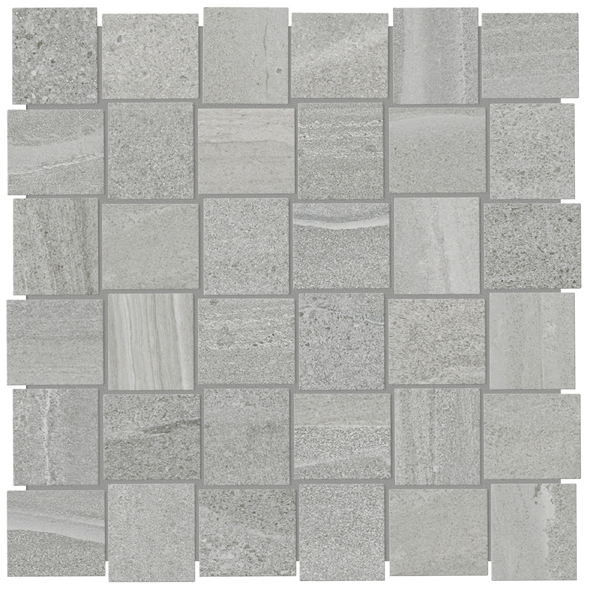 Anatolia - Davenport 2 in. x 2 in. Glazed Porcelain Basketweave Mosaic - Earth