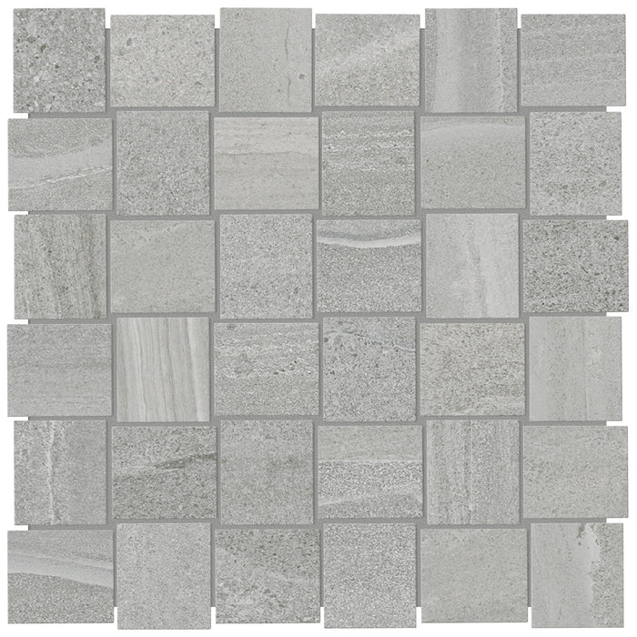 Anatolia - Davenport 2 in. x 2 in. Glazed Porcelain Basketweave Mosaic - Earth