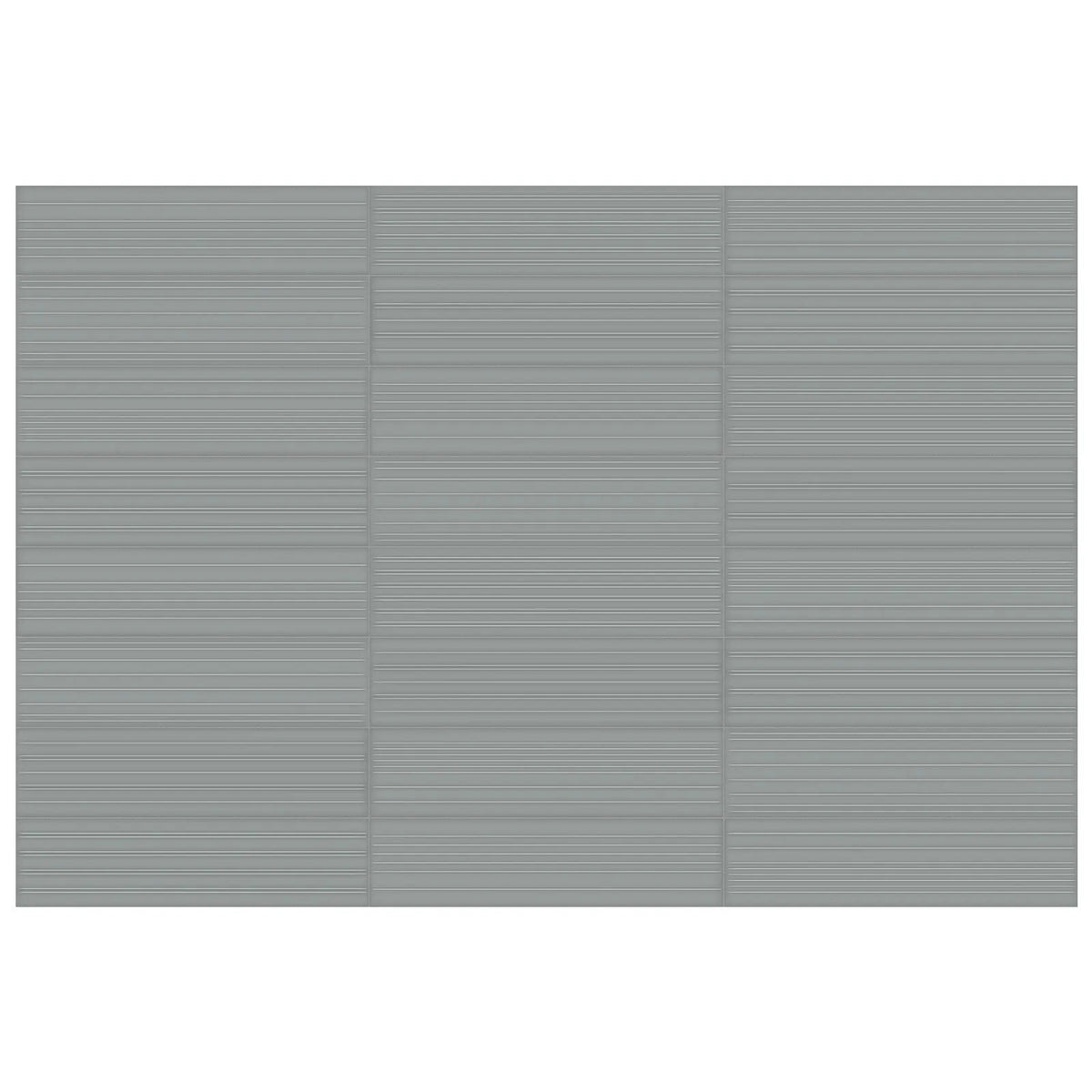 Anatolia - Geometra - 3 in. x 12 in. - Ceramic Wall Tile - Glossy Divide - Charcoal