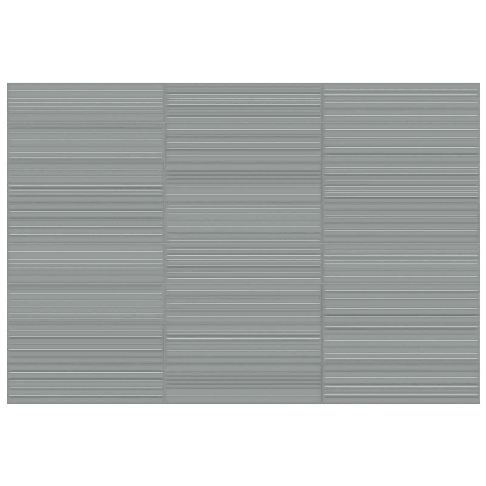 Anatolia - Geometra - 3 in. x 12 in. - Ceramic Wall Tile - Glossy Divide - Charcoal