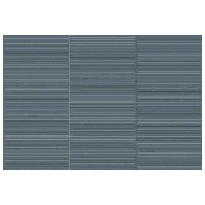 Anatolia - Geometra - 3 in. x 12 in. - Ceramic Wall Tile - Glossy Divide - Ink