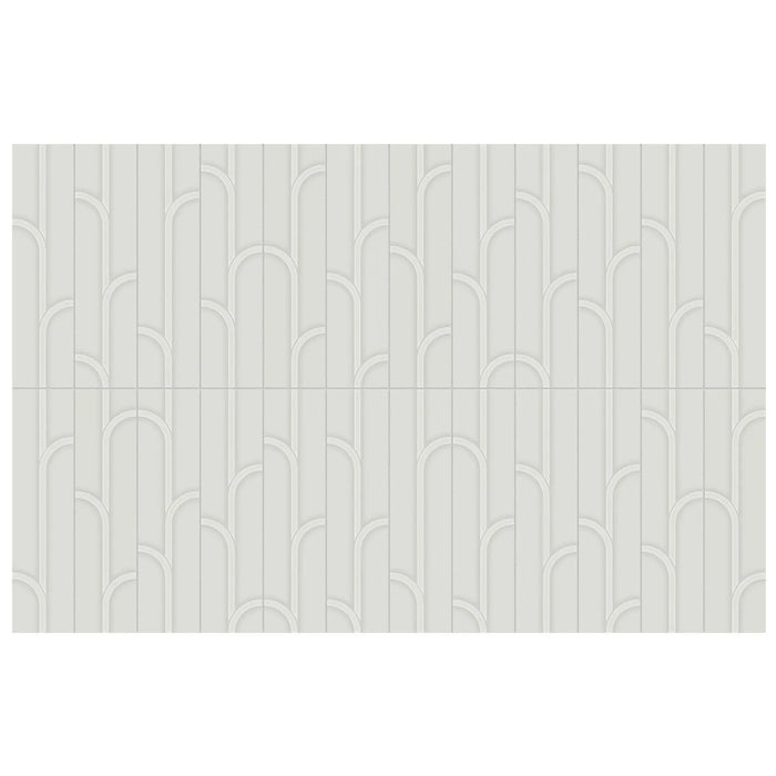 Anatolia - Geometra - 3 in. x 12 in. - Ceramic Wall Tile - Glossy Ivy - Stone