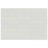 See Anatolia - Geometra - 3 in. x 12 in. - Ceramic Wall Tile - Glossy Maze - Stone