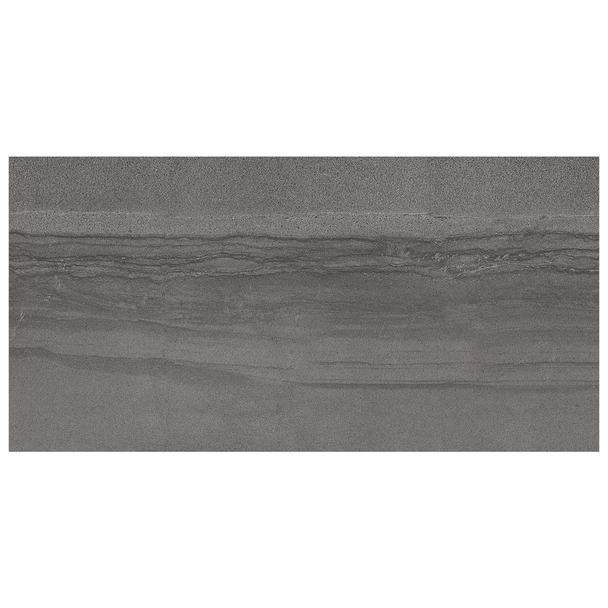 Anatolia - Amelia 12 in. x 24 in. Glazed Porcelain Tile - Carbon Matte