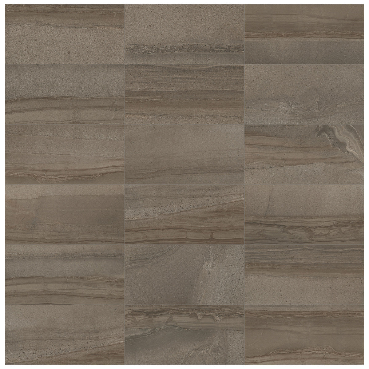 Anatolia - Amelia 12 in. x 24 in. Glazed Porcelain Tile - Earth Matte - Color Variation