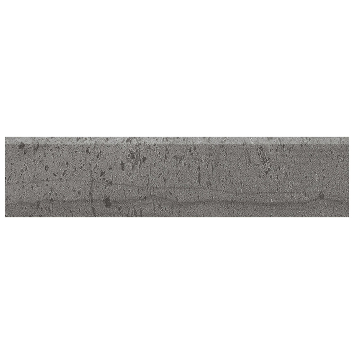 Anatolia - Amelia 3 in. x 12 in. Glazed Porcelain Bullnose - Carbon Matte