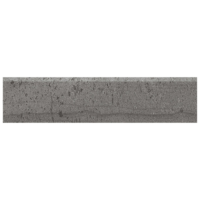Anatolia - Amelia 3 in. x 12 in. Glazed Porcelain Bullnose - Carbon Polished
