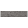 See Anatolia - Amelia 3 in. x 12 in. Glazed Porcelain Bullnose - Carbon Polished