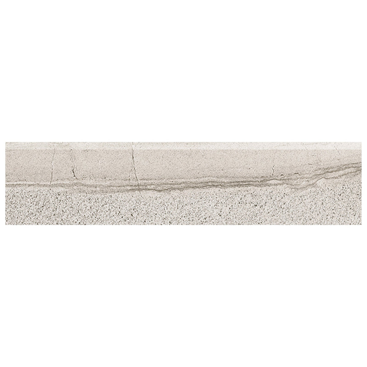 Anatolia - Amelia 3 in. x 12 in. Glazed Porcelain Bullnose - Mist Matte