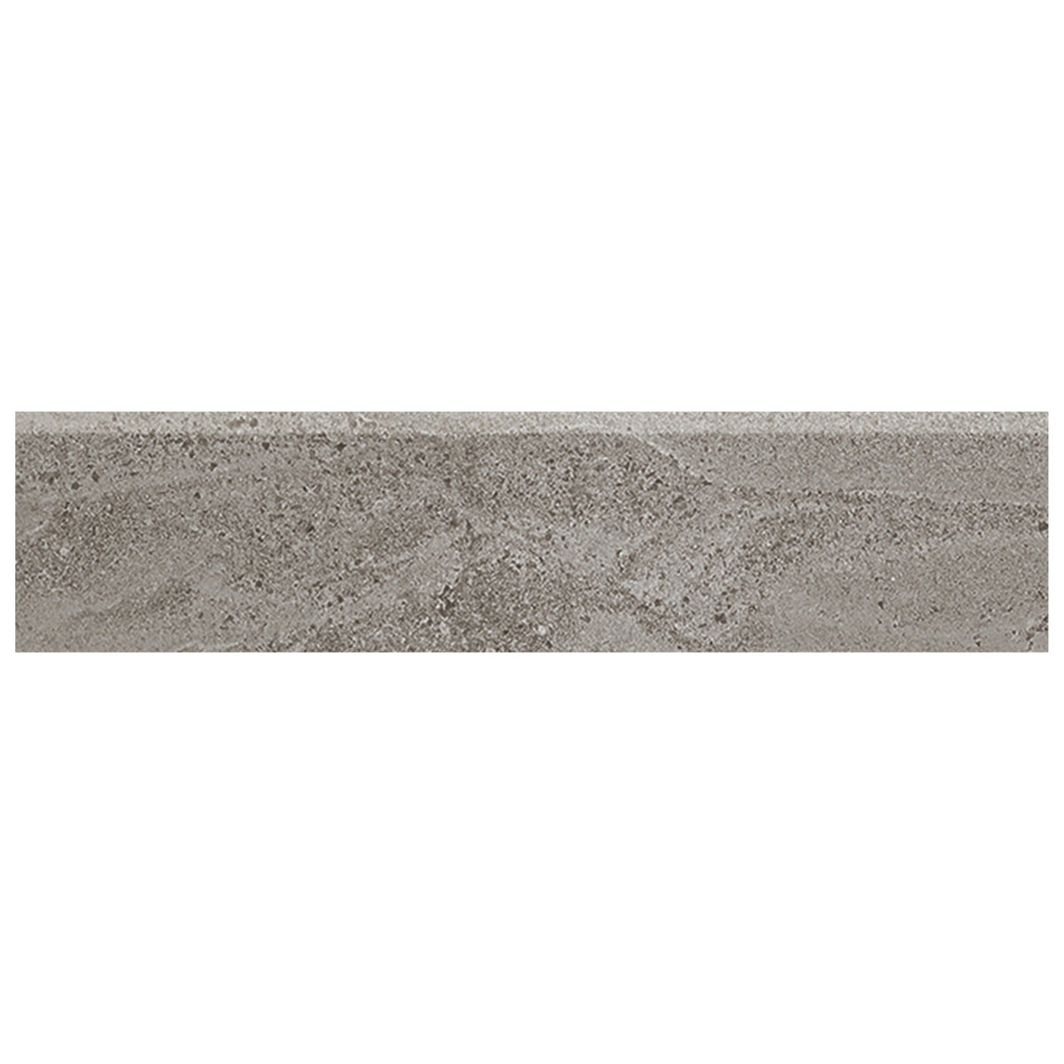 Anatolia - Amelia 3 in. x 12 in. Glazed Porcelain Bullnose - Smoke Matte