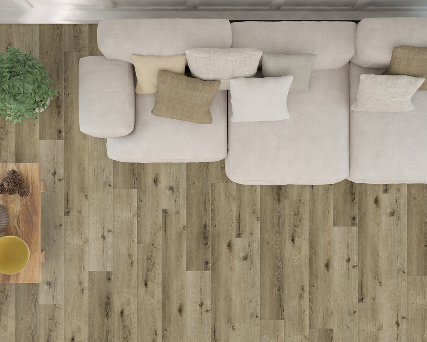 LW Flooring - Riverside - 9" x 59" - Luxury Vinyl - Anise Room Scene From Top