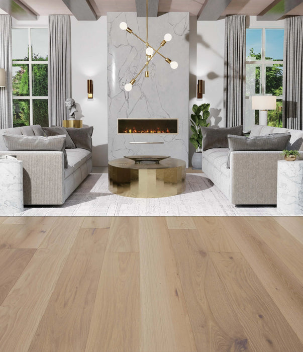 Arbor Ranch Hardwood Flooring - Newport Plank - Pure Sand Room Scene
