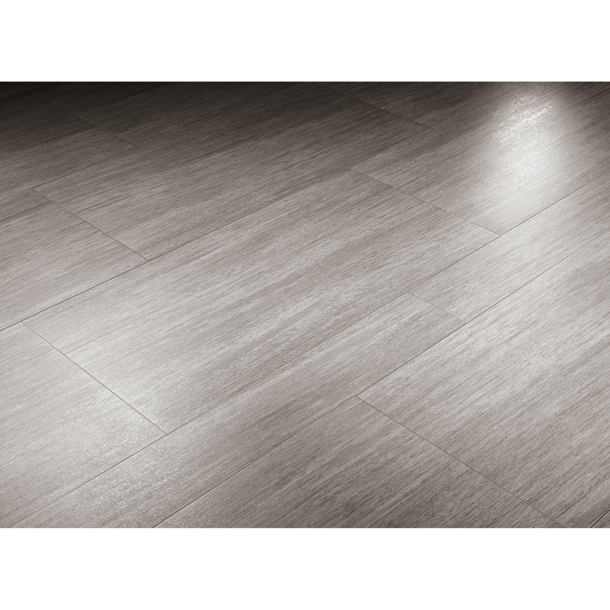 Arizona Tile - Metalwood 12" x 24" Rectified Porcelain Tile - Argento