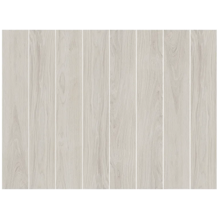 Arizona Tile - Alpi Series 6 in. x 36 in. Porcelain Tile - Chiaro Installed