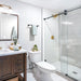 Arizona Tile - Alpi Series 6 in. x 36 in. Porcelain Tile - Chiaro Shower Install 2