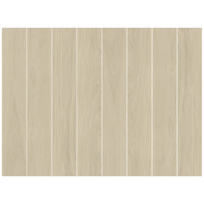 Arizona Tile - Alpi Series 6 in. x 36 in. Porcelain Tile - Crema Installed